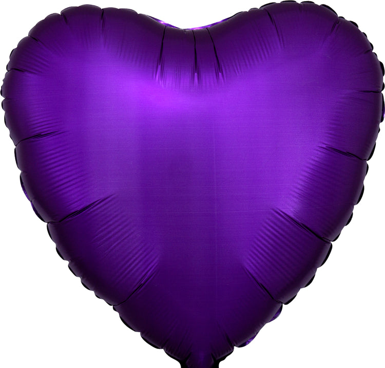 BALLON MYLAR COEUR MAUVE