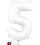 BALLON MYLAR 34 POUCES BLANC 5