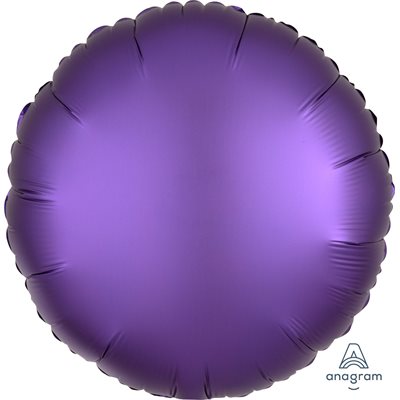 BALLON MYLAR ROND MAUVE