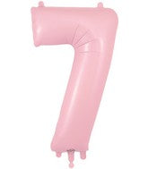 BALLON MYLAR 34 POUCES ROSE 7