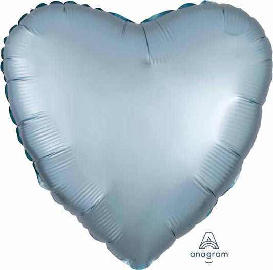 BALLON MYLAR COEUR BLEU PASTEL