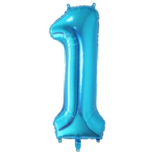 BALLON MYLAR 34 POUCES BLEU 1