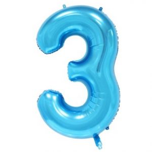 BALLON MYLAR 34 POUCES BLEU 3