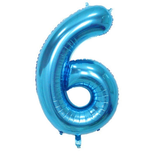 BALLON MYLAR 34 POUCES BLEU 6