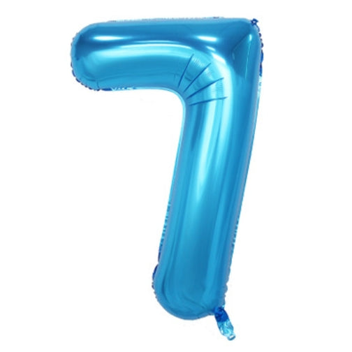 BALLON MYLAR 34 POUCES BLEU 7