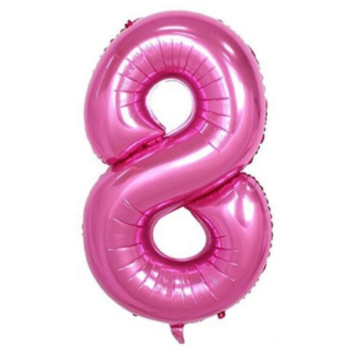 BALLON MYLAR 34 POUCES FUCHSIA 8