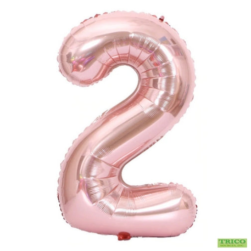 BALLON MYLAR 34 POUCES ROSEGOLD 2