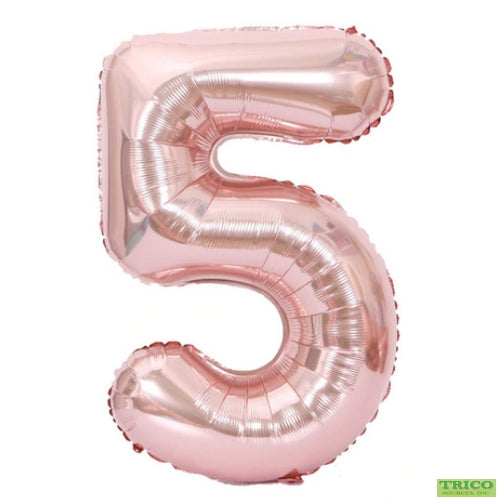 BALLON MYLAR 34 POUCES ROSEGOLD 5