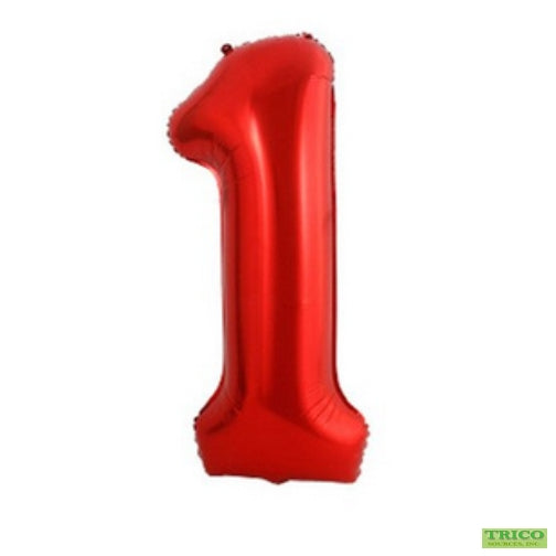 BALLON MYLAR 34 POUCES ROUGE 1