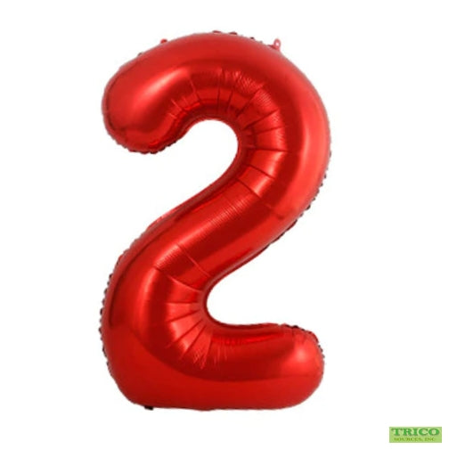 BALLON MYLAR 34 POUCES ROUGE 2