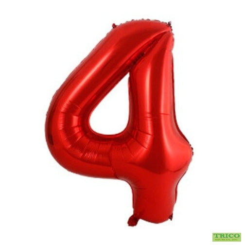 BALLON MYLAR 34 POUCES ROUGE 4