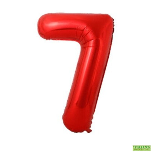 BALLON MYLAR 34 POUCES ROUGE 7