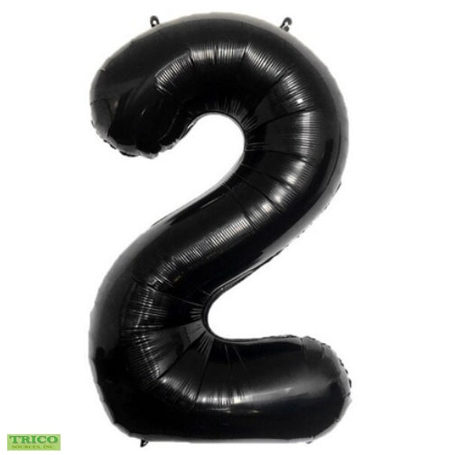 BALLON MYLAR 34 POUCES NOIR 2