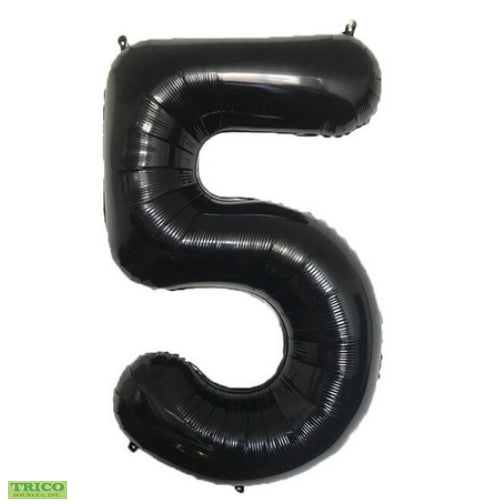 BALLON MYLAR 34 POUCES NOIR 5