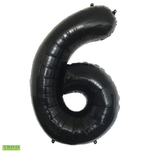 BALLON MYLAR 34 POUCES NOIR 6