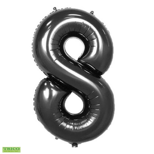 BALLON MYLAR 34 POUCES NOIR 8