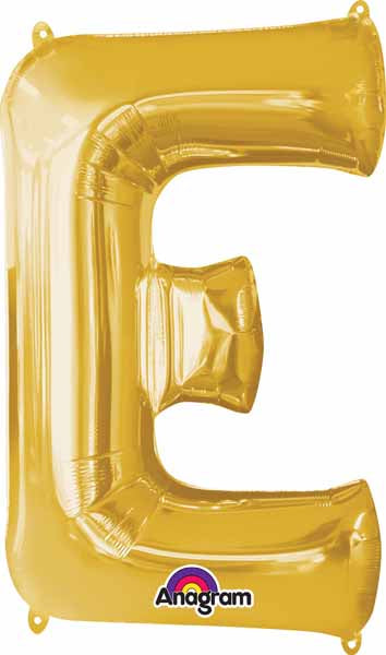 BALLON MYLAR LETTRE 16 POUCES OR E