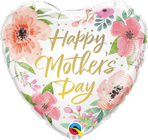 Standard Happy Mother's day en coeur et fleurs
