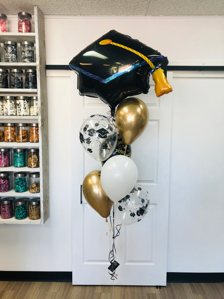 BOUQUET DE BALLONS CHAPEAU DE GRADUATION