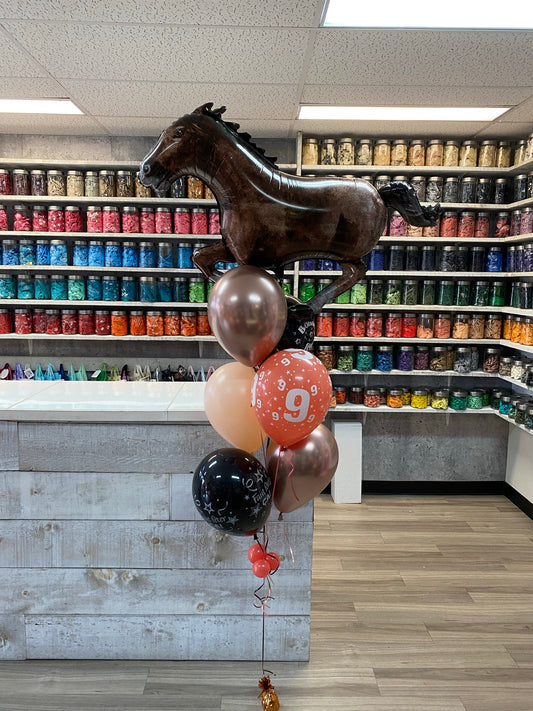 BOUQUET DE BALLONS CHEVAL