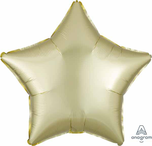 BALLON MYLAR ÉTOILE JAUNE PASTEL