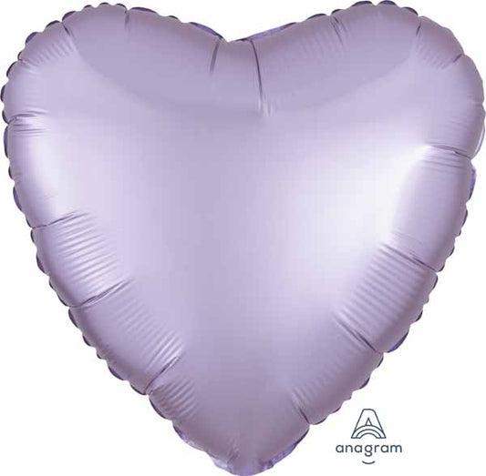 BALLON MYLAR COEUR LILAS PASTEL