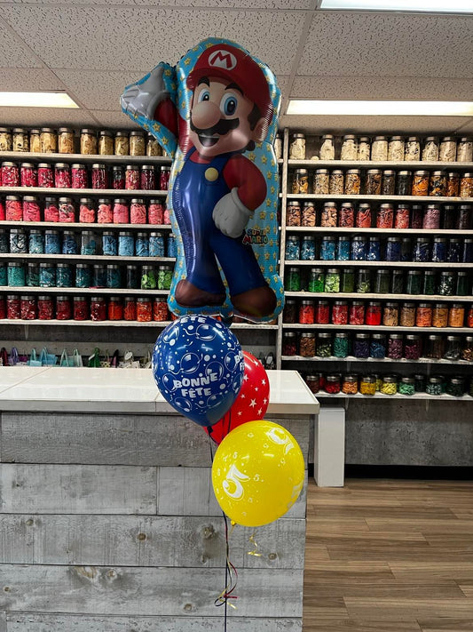 BOUQUET DE BALLONS MARIO BROS