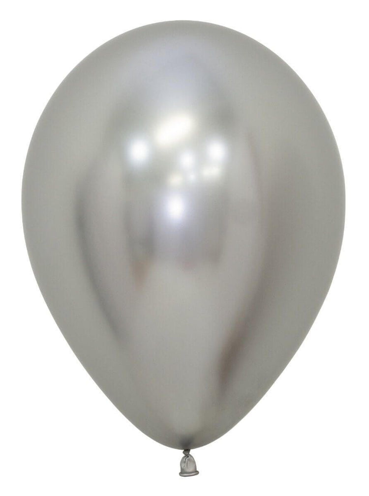 BALLON LATEX CHROME ARGENT