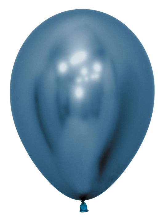 BALLON LATEX CHROME BLEU