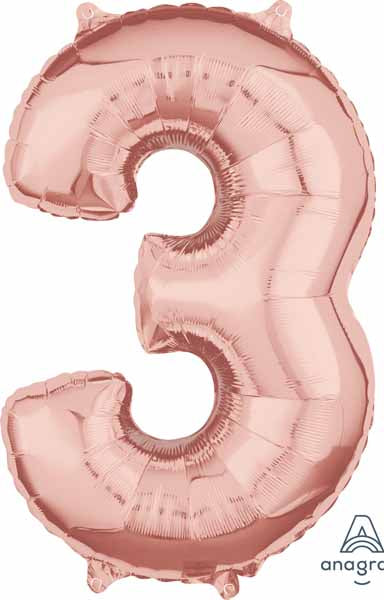 BALLON MYLAR 16 POUCES ROSEGOLD 3