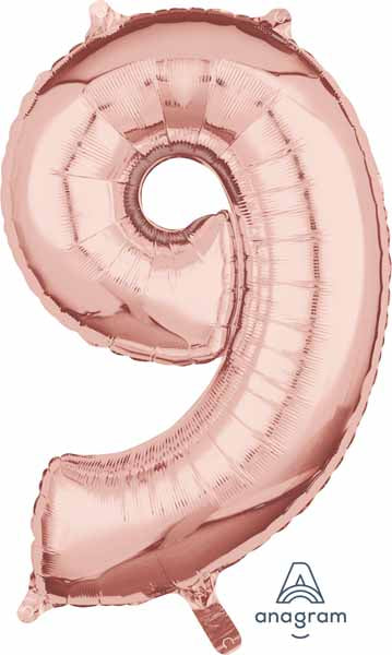 BALLON MYLAR 16 POUCES ROSEGOLD 9