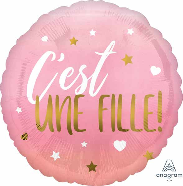 BALLON MYLAR C'EST UNE FILLE