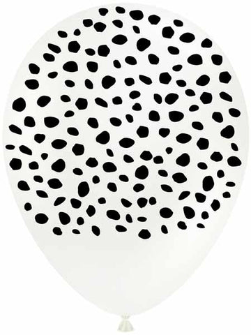 LATEX BLANC MOTIF NOIR