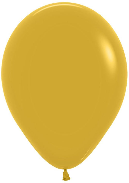 BALLON LATEX MOUTARDE/MUSTARD