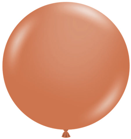 BALLON LATEX ORANGE BRÛLÉ