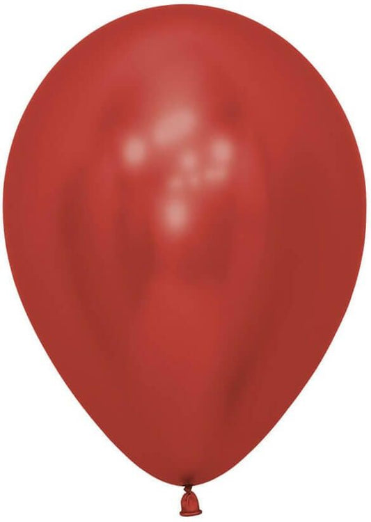 BALLON LATEX CHROME ROUGE