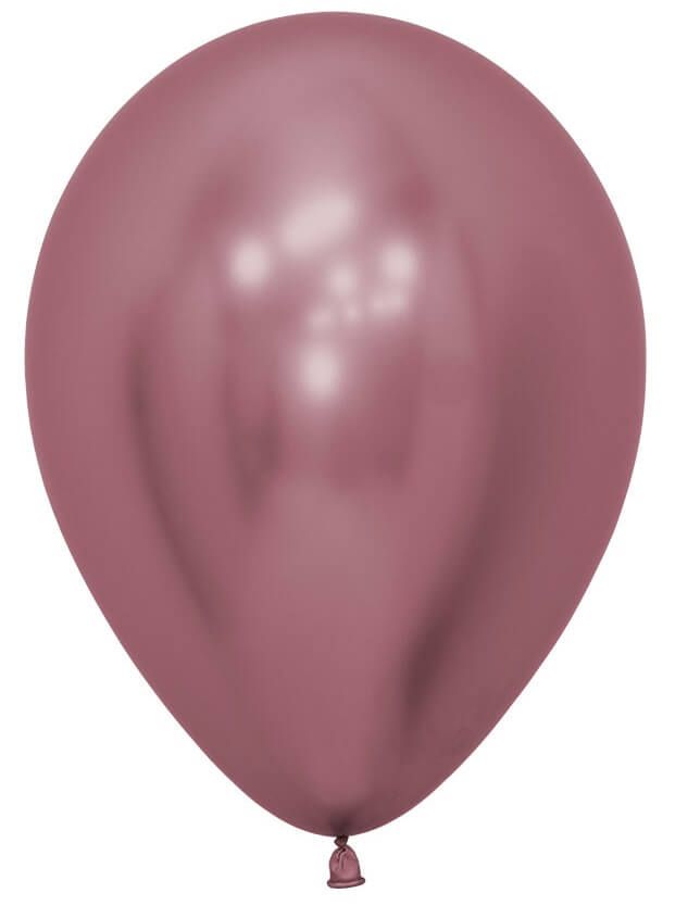 BALLON LATEX CHROME ROSE