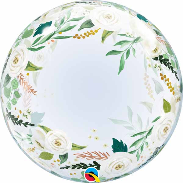 BALLON BULLE MOTIF FLORAL